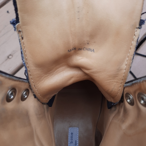 RAG & BONE CHELSEA LACE UP BOOTS - Picture 10 of 10